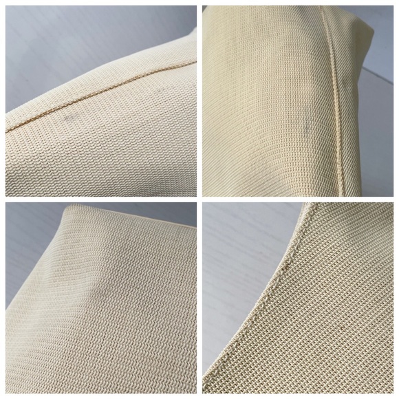 Gucci ivory white nylon vintage metal handle shoulder bag 90s - Picture 5 of 12